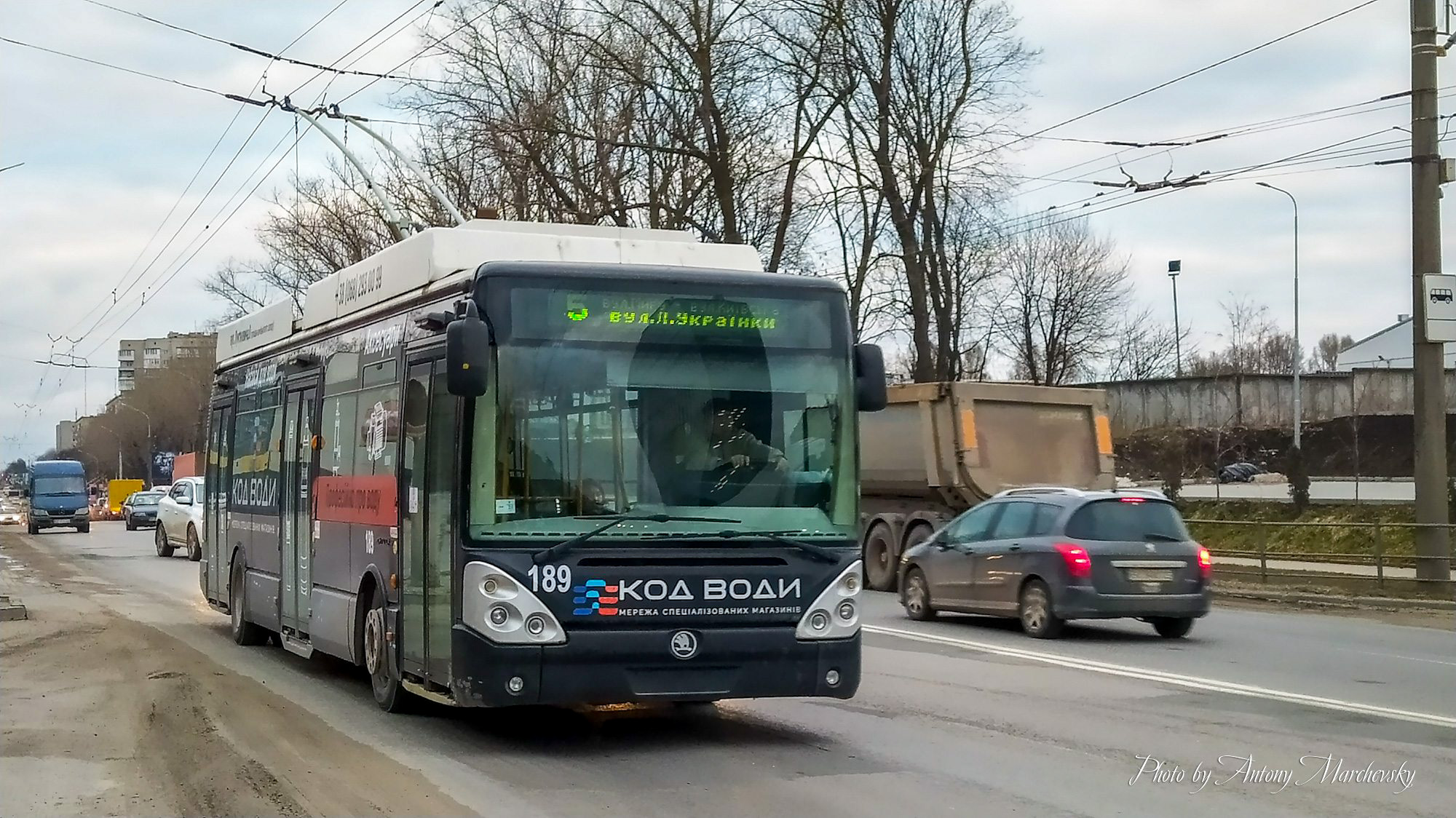 Із 1 березня вводяться в дію оновлені розклади руху тролейбусів на маршрутах №5 та №9